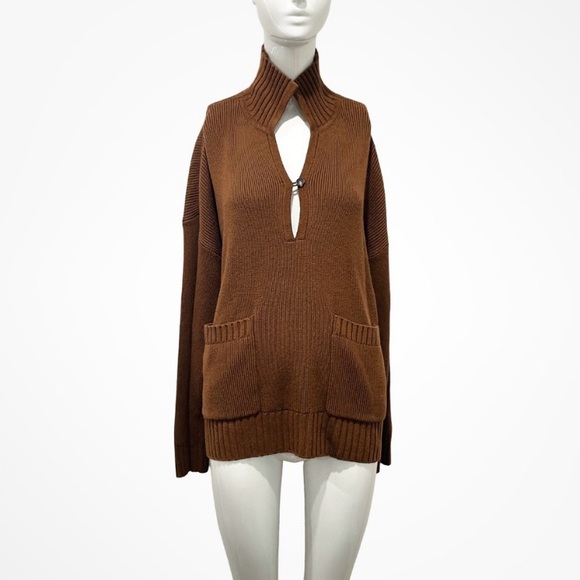 Everlane Mariner Dark Camel Sweater - Picture 1 of 3
